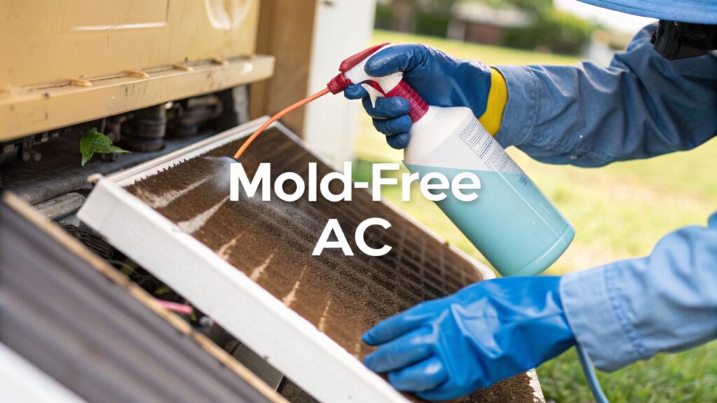 Read more about the article Guide: How to Clean Mold Out of AC Unit in 2026