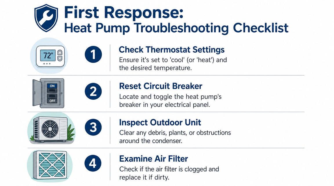 Your First Response When the Heat Pump Stops Working