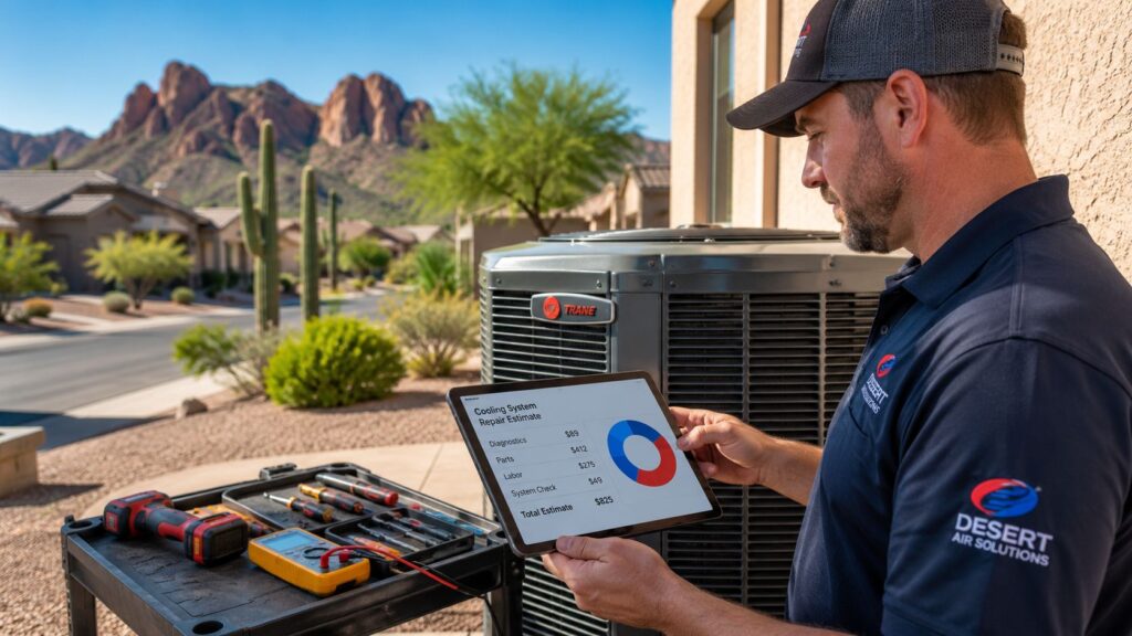 Read more about the article AC Repair Cost Mesa AZ: 2026 Guide & When to Fix or Replace