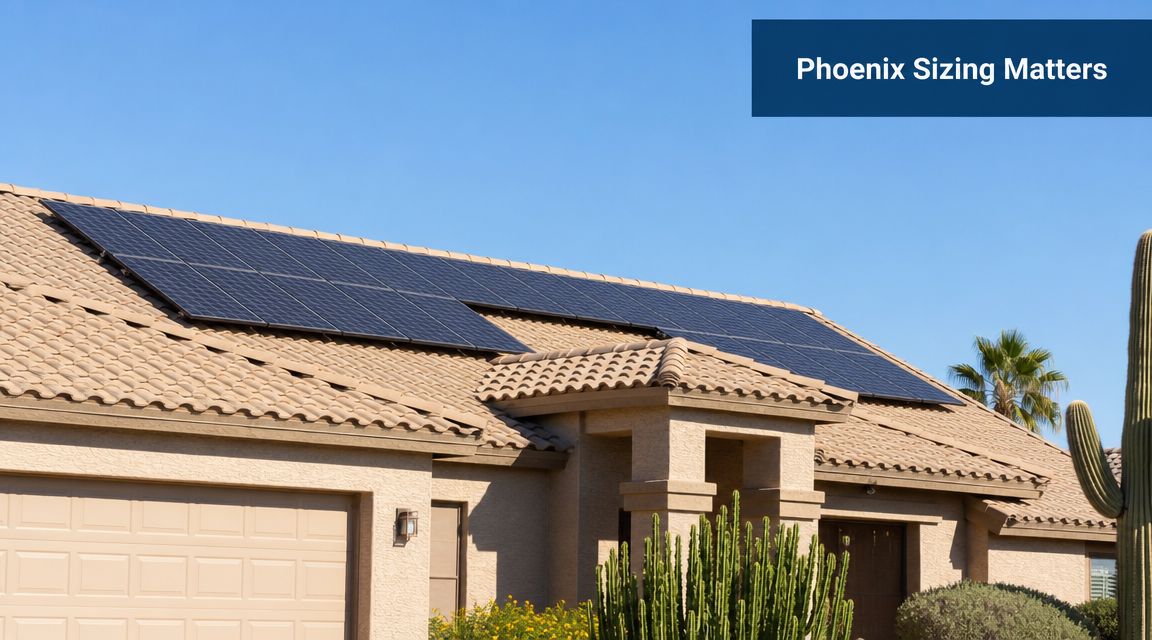 A house with a rooftop solar panel installation on a clear sunny day in a suburban area.